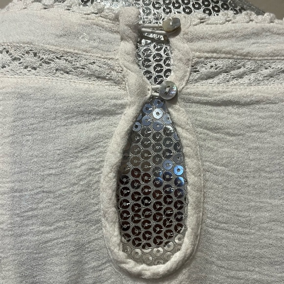 Free People The Amy Top In White Size L - Picture 8 of 16